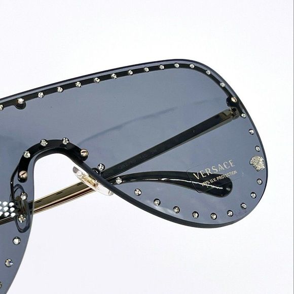 New Versace Blue Stud Unisex Sunglasses